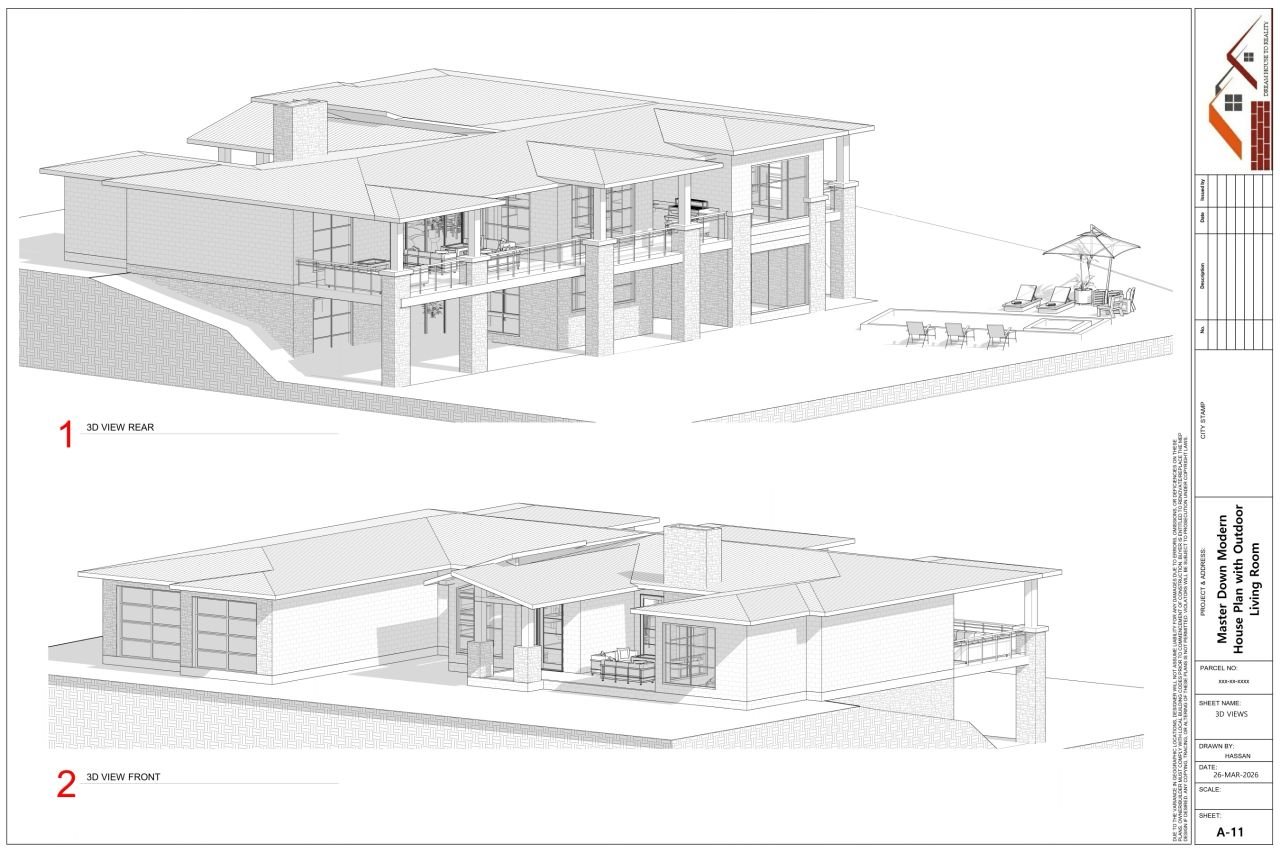 Modern Walkout Residence